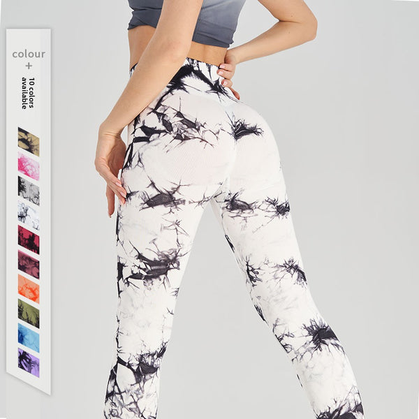 High Waist Tie-Dye Yoga Fitness Pants